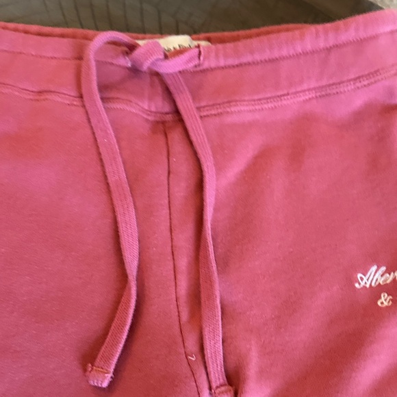 Abercrombie & Fitch Pink Womens Sweatshirt Joggers Matching Set Soft Collection - Picture 11 of 15